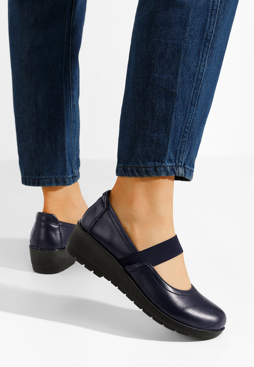 Ballerine con cinturino Gracela blu marine