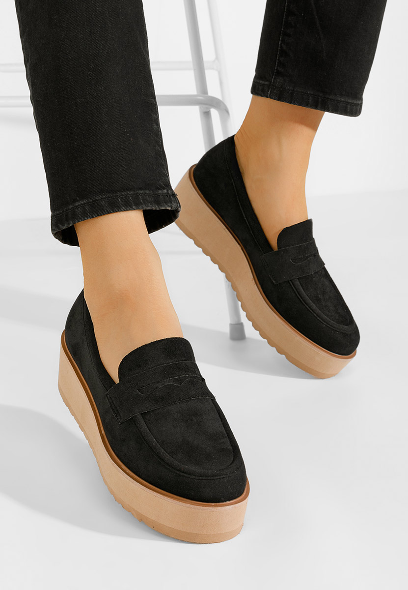 Mocassini donna platform Leondra V2 nero