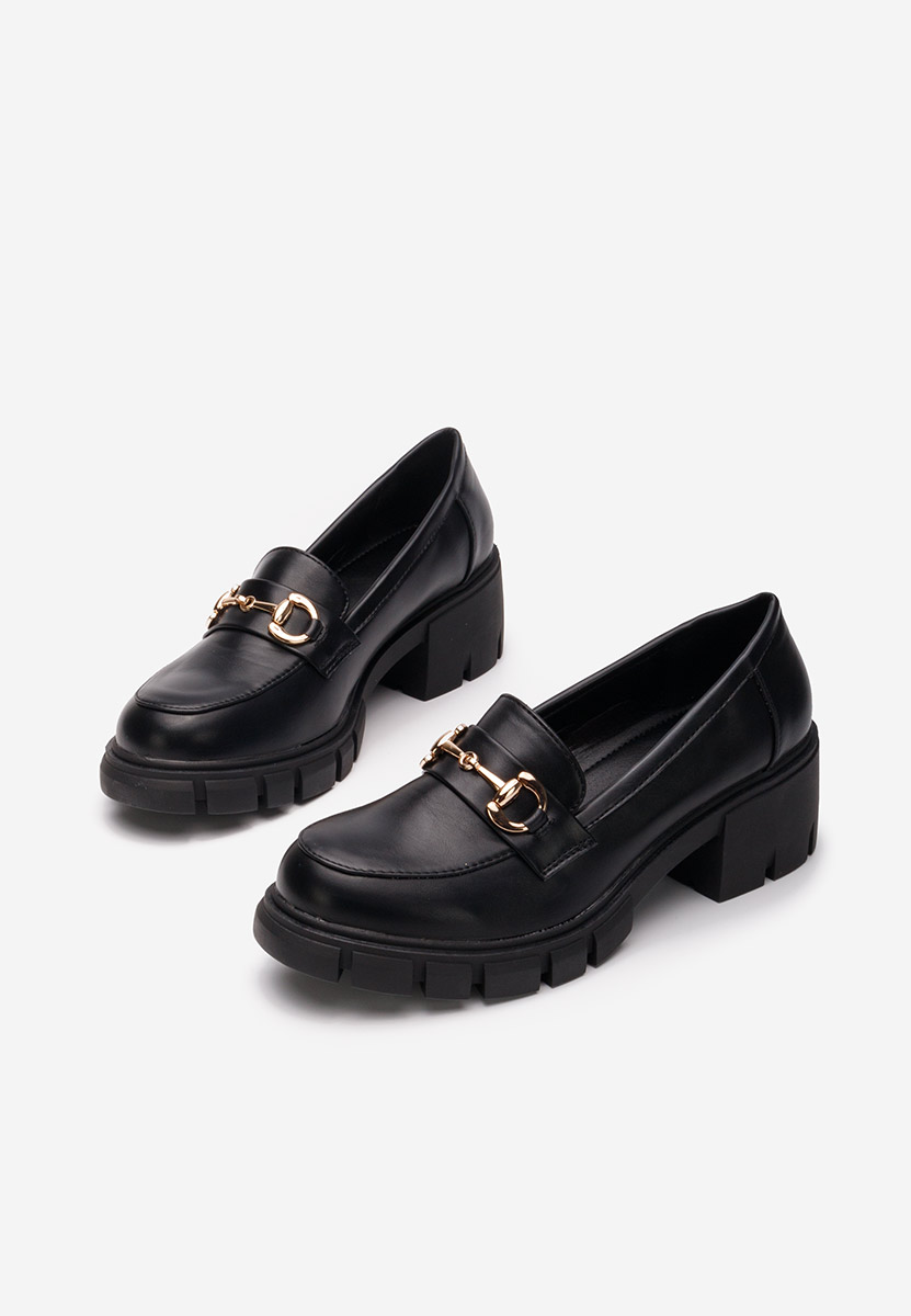 Mocassini donna eleganti Evie Nero
