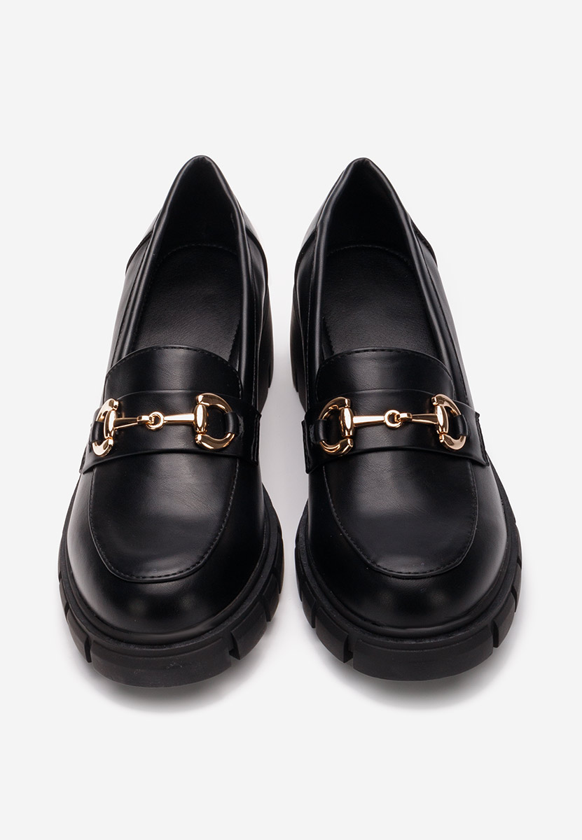 Mocassini donna eleganti Evie Nero