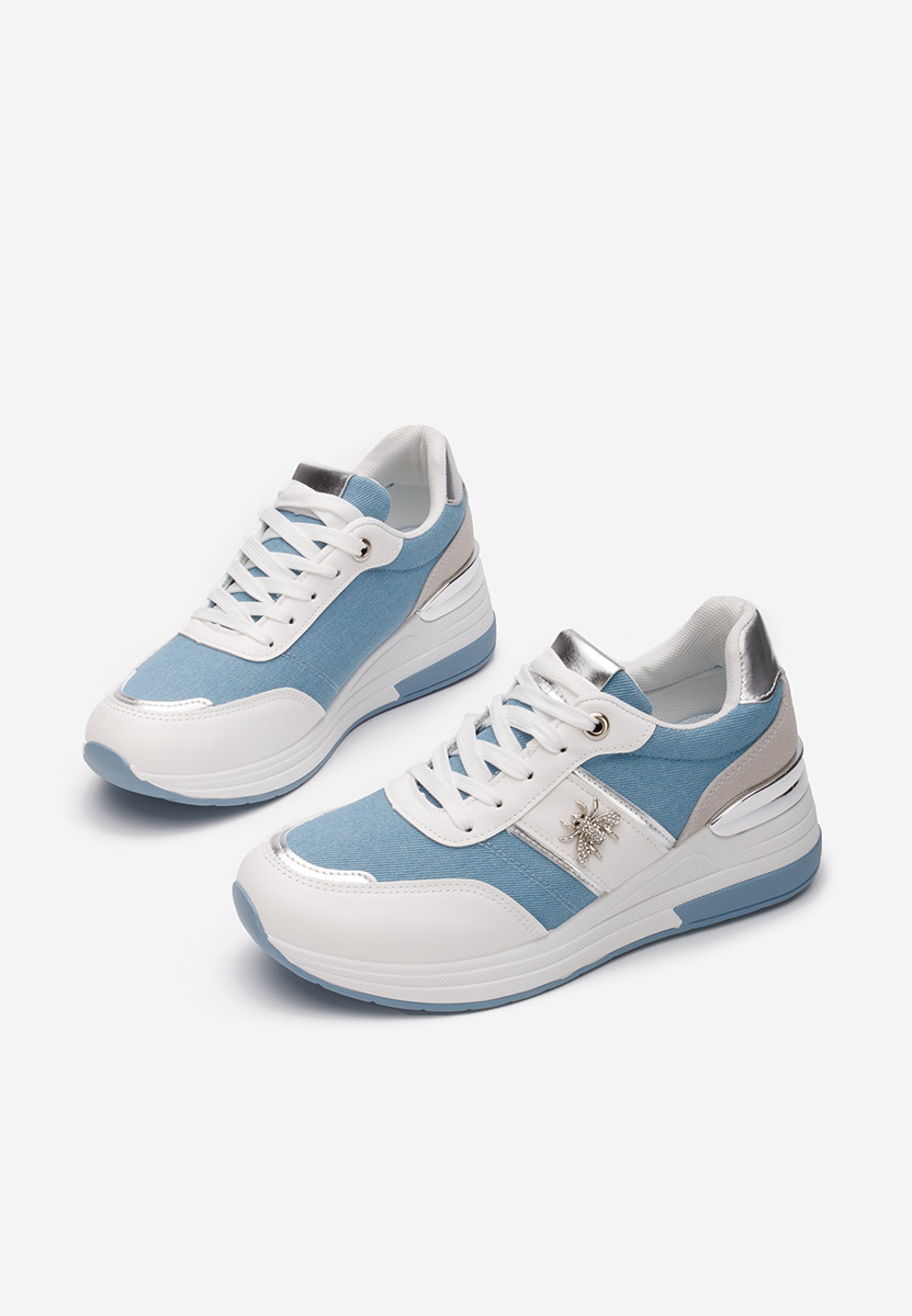 Sneakers con zeppa Gisela azzurro