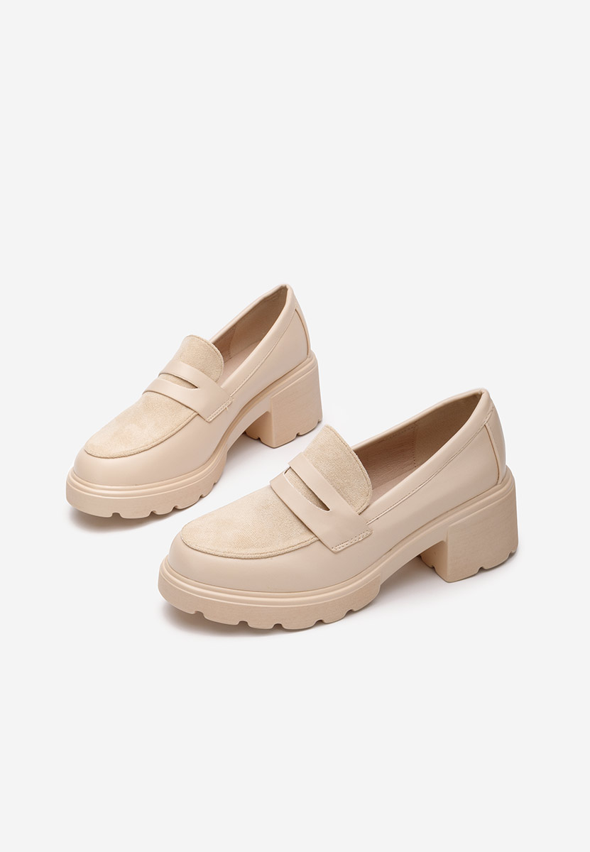 Mocassini con plateau Naera V2 beige