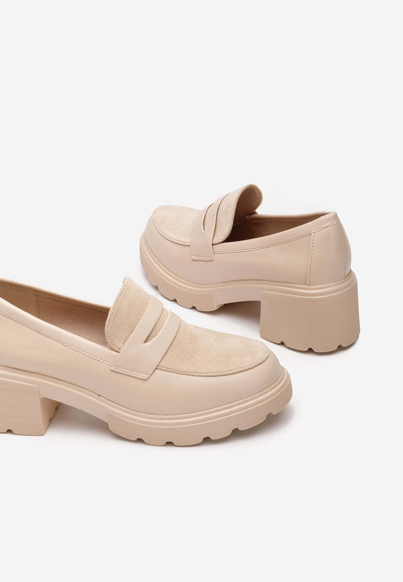 Mocassini con plateau Naera V2 beige