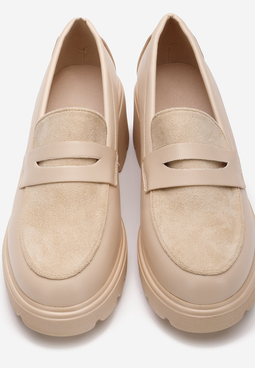 Mocassini con plateau Naera V2 beige
