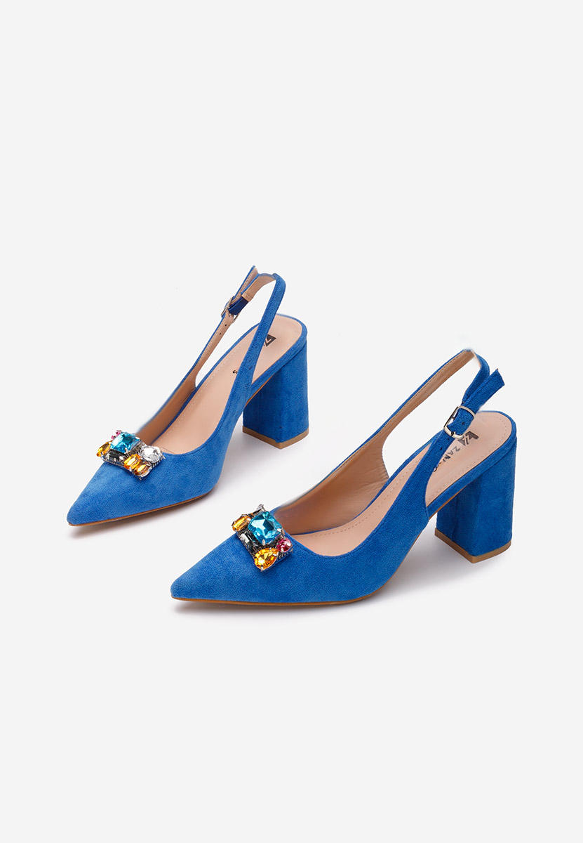 Décolleté Slingback Rossana blu