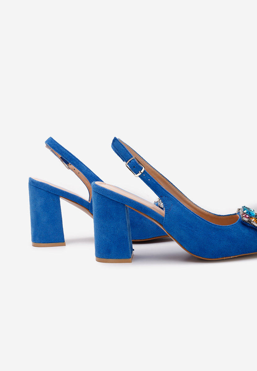 Décolleté Slingback Rossana blu