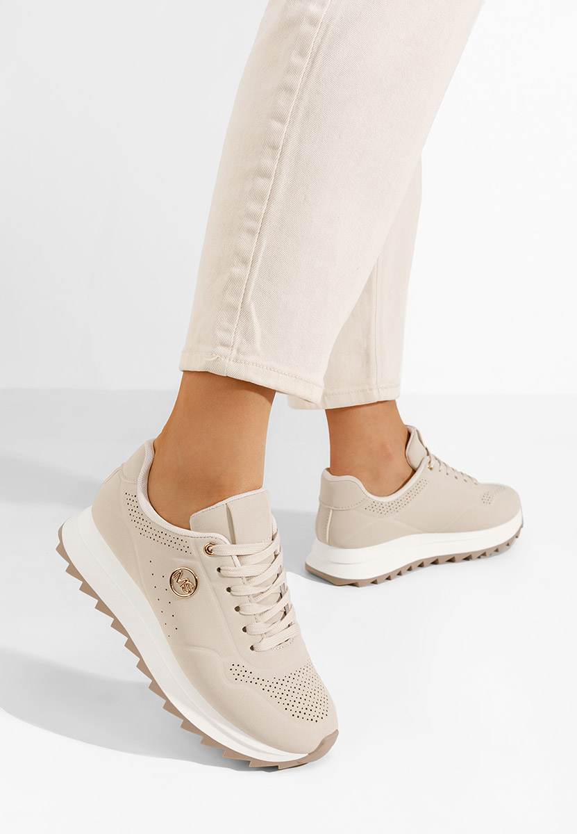 Sneakers donna Isobella beige