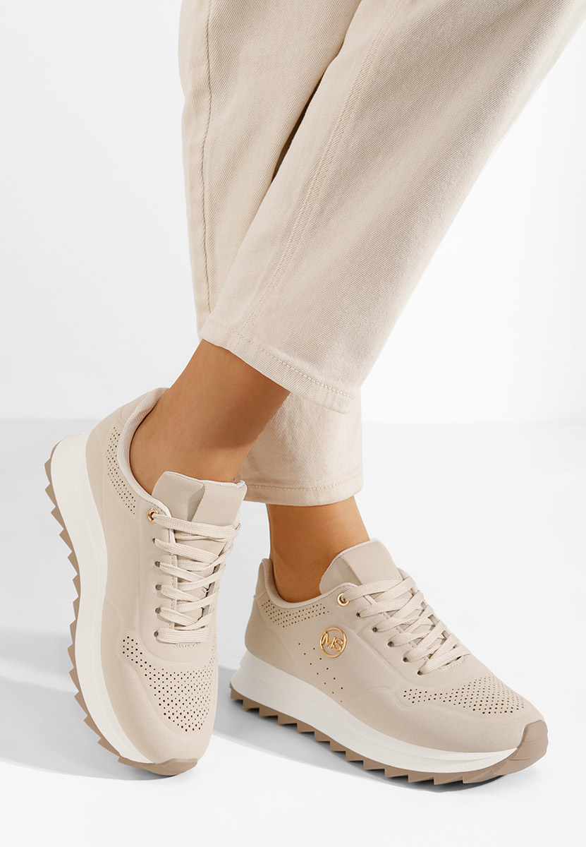 Sneakers donna Isobella beige