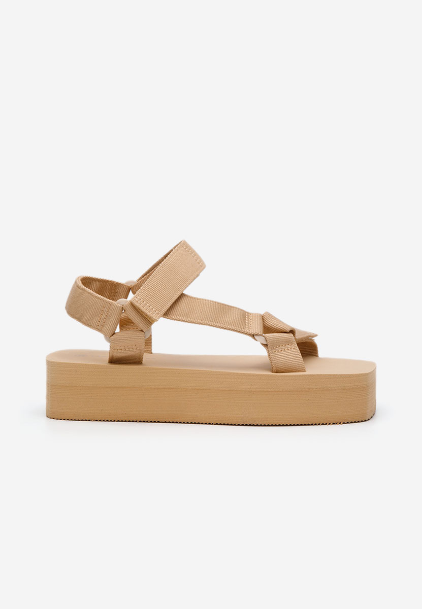 Sandali platform Stacey beige