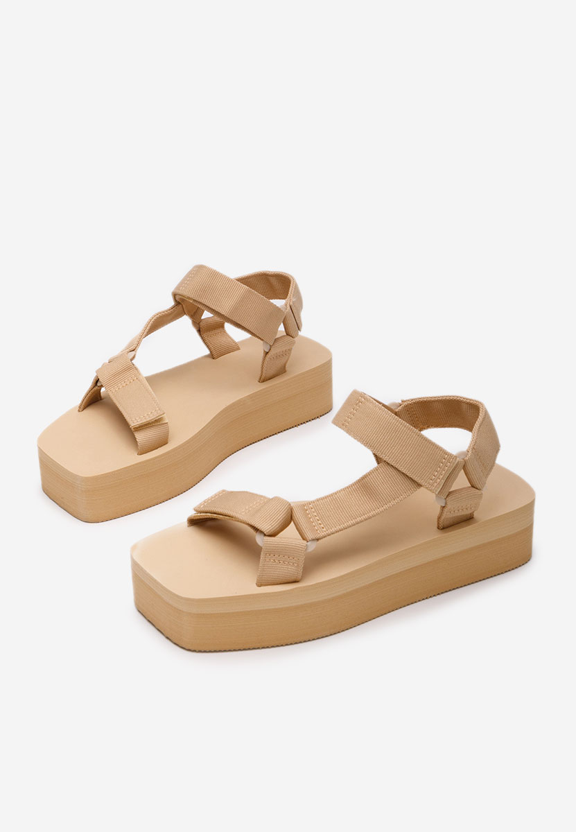 Sandali platform Stacey beige