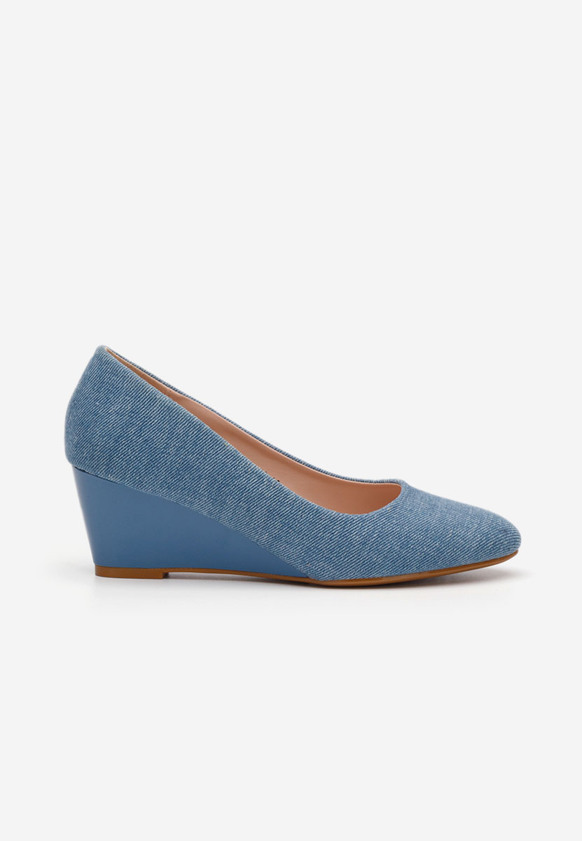 Scarpe con zeppa Cutiara denim