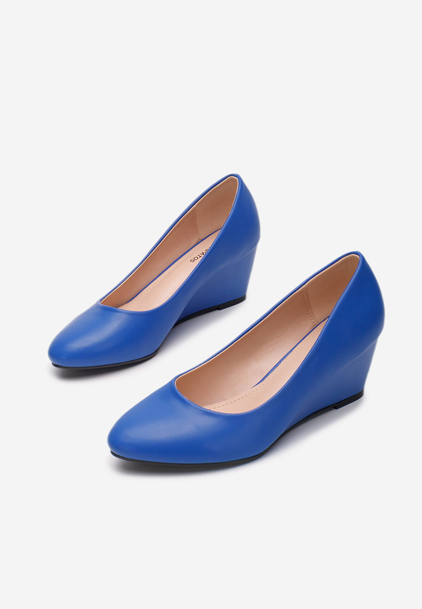 Scarpe con zeppa Cutiara blu