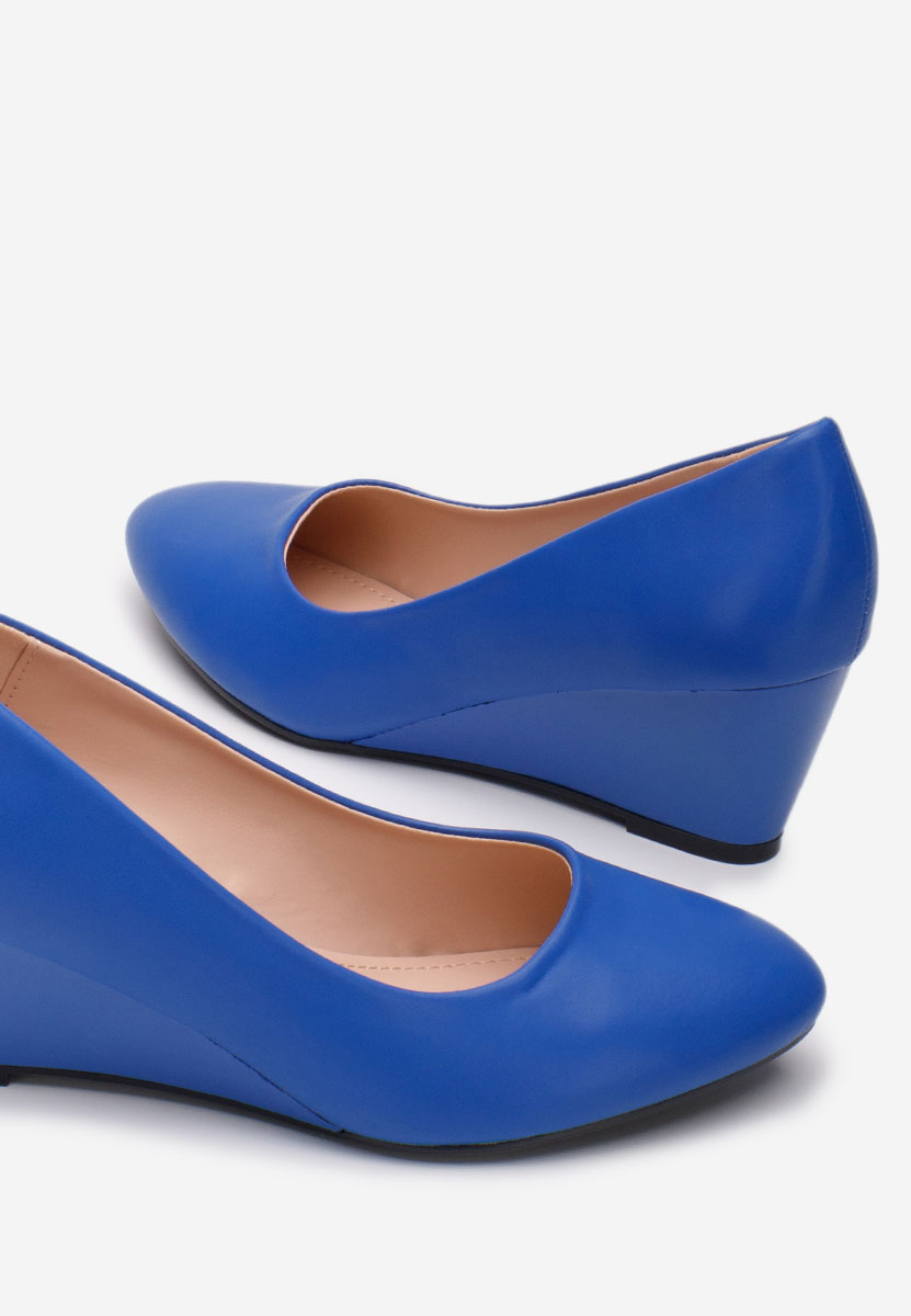 Scarpe con zeppa Cutiara blu
