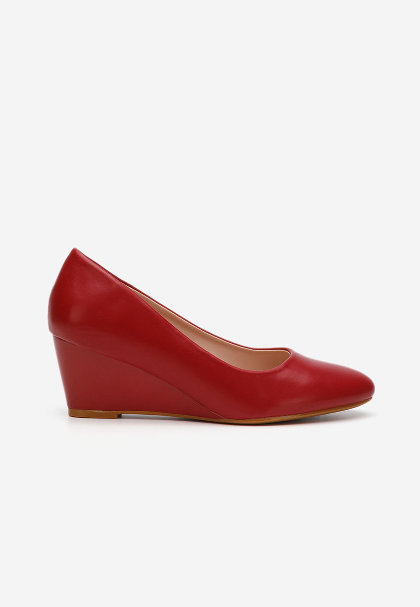 Scarpe con zeppa Cutiara rosso