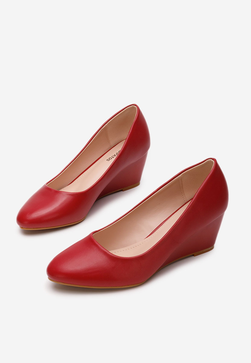 Scarpe con zeppa Cutiara rosso