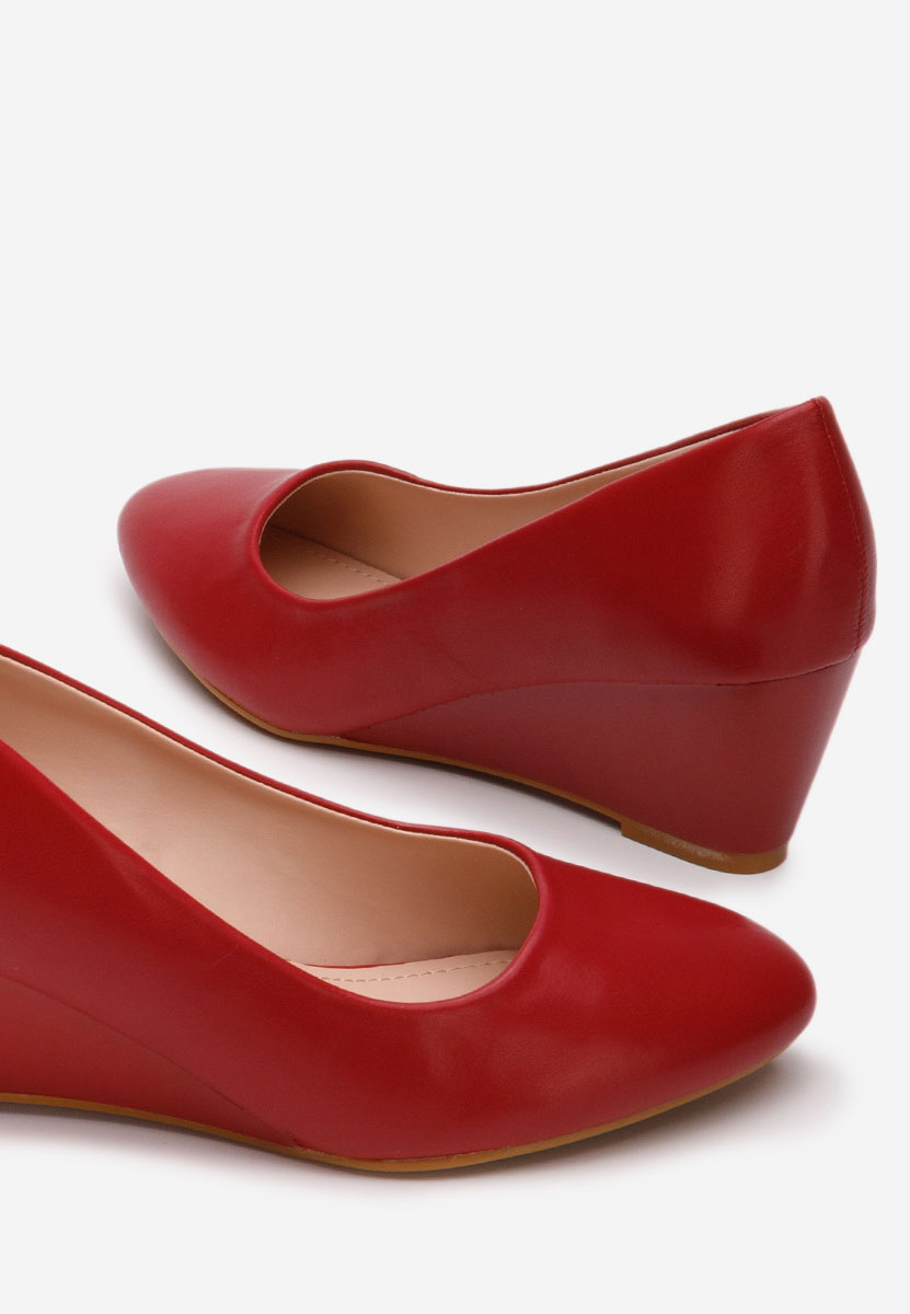 Scarpe con zeppa Cutiara rosso