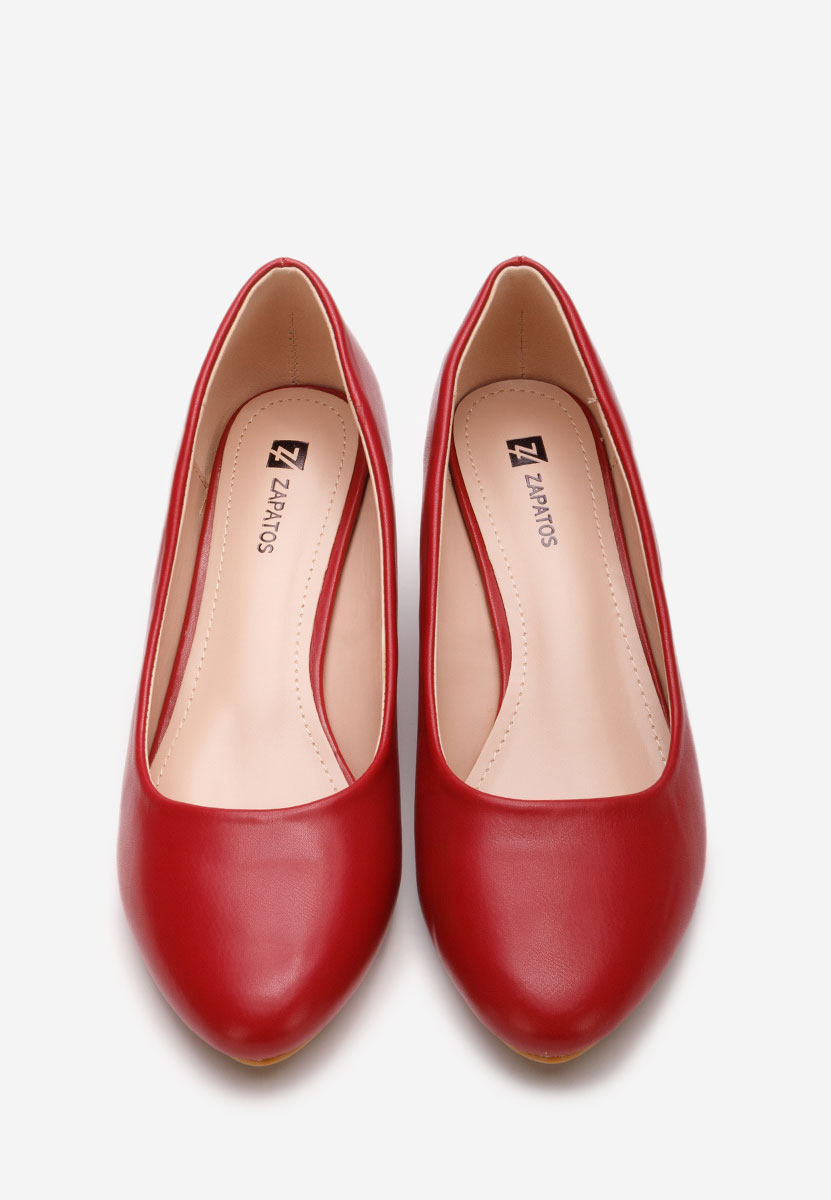Scarpe con zeppa Cutiara rosso