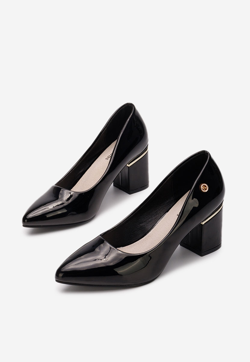 Décolleté tacco largo Nelia V3 nero