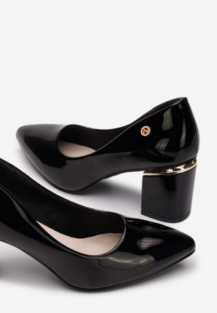 Décolleté tacco largo Nelia V3 nero