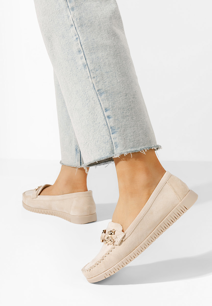 Mocassini da donna Maritia beige