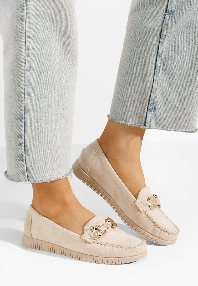 Mocassini da donna Maritia beige