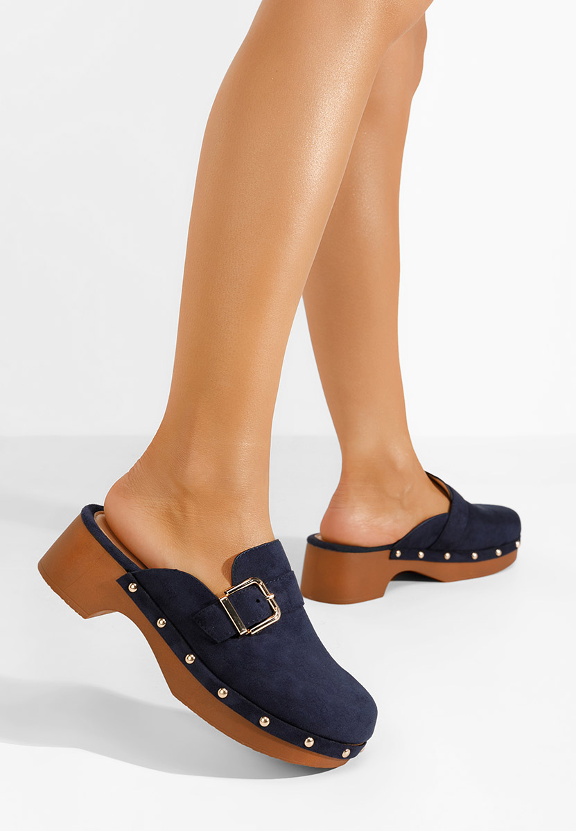 Zoccoli donna Advika V2 blu marine