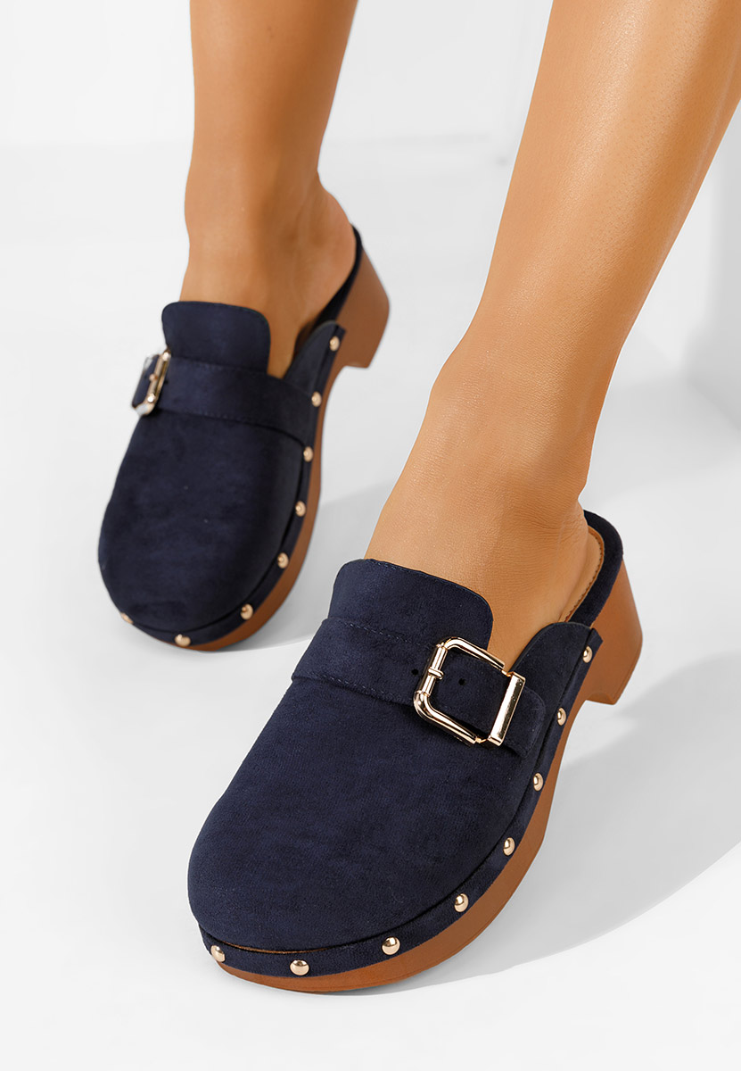 Zoccoli donna Advika V2 blu marine