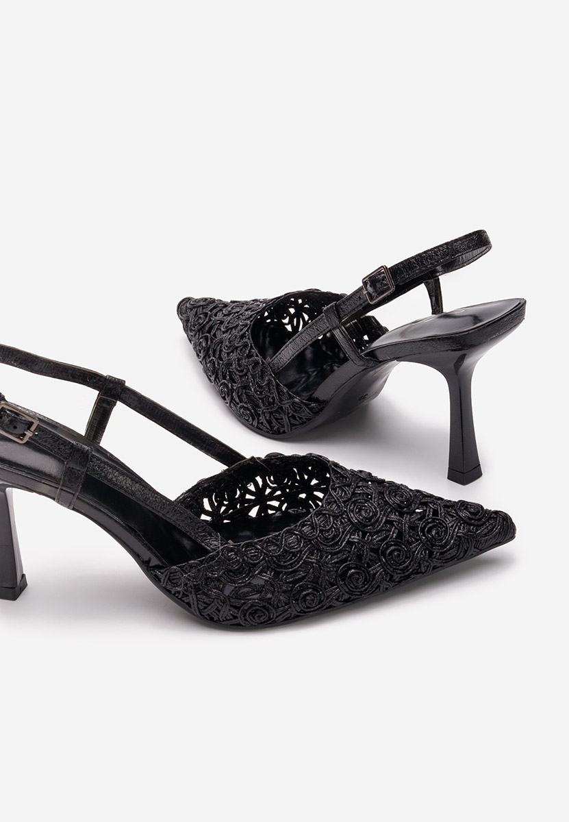 Décolleté Slingback Azzie nero