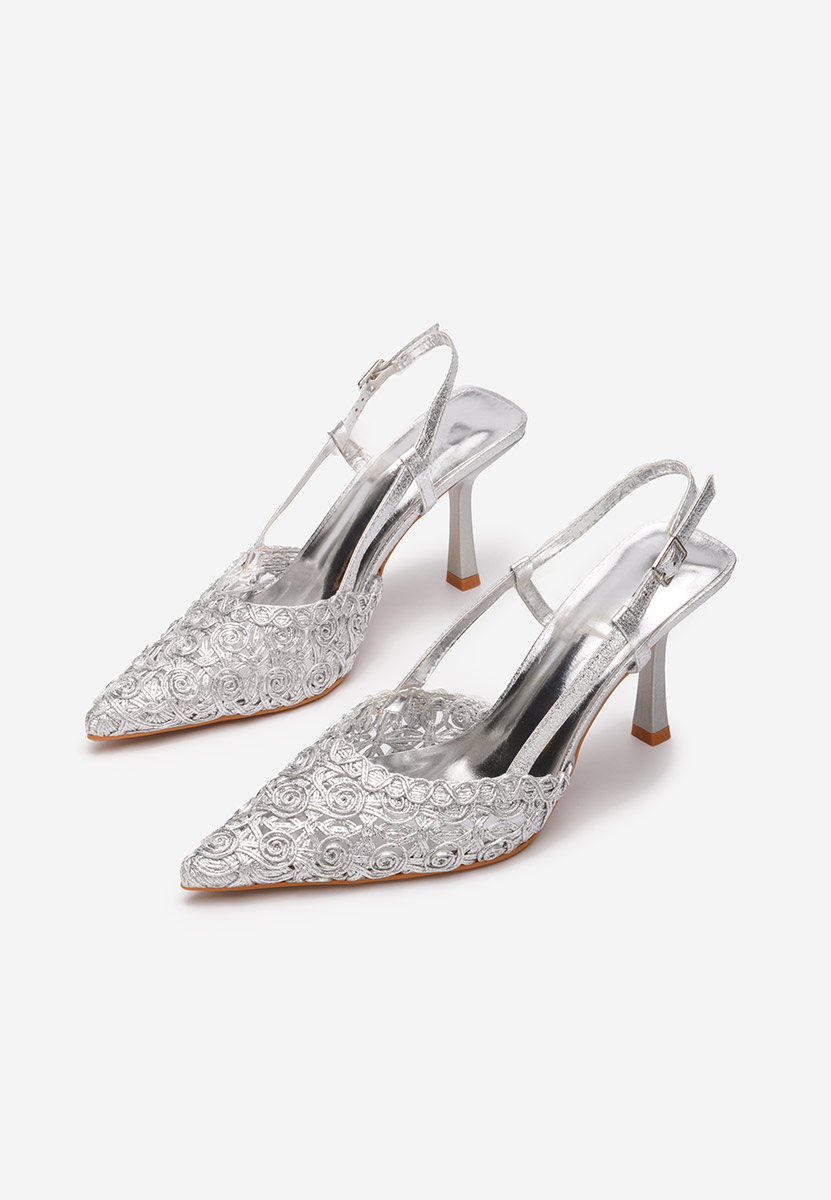 Décolleté Slingback Azzie argento