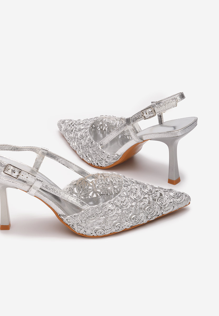 Décolleté Slingback Azzie argento