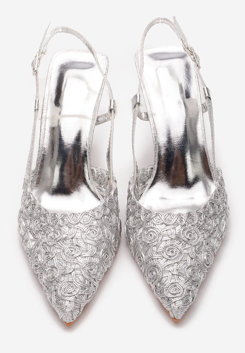 Décolleté Slingback Azzie argento