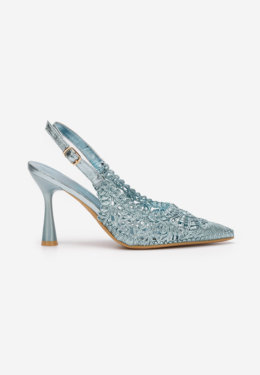 Décolleté tacco a spillo Katherine blu
