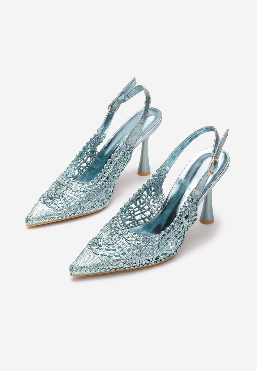 Décolleté tacco a spillo Katherine blu