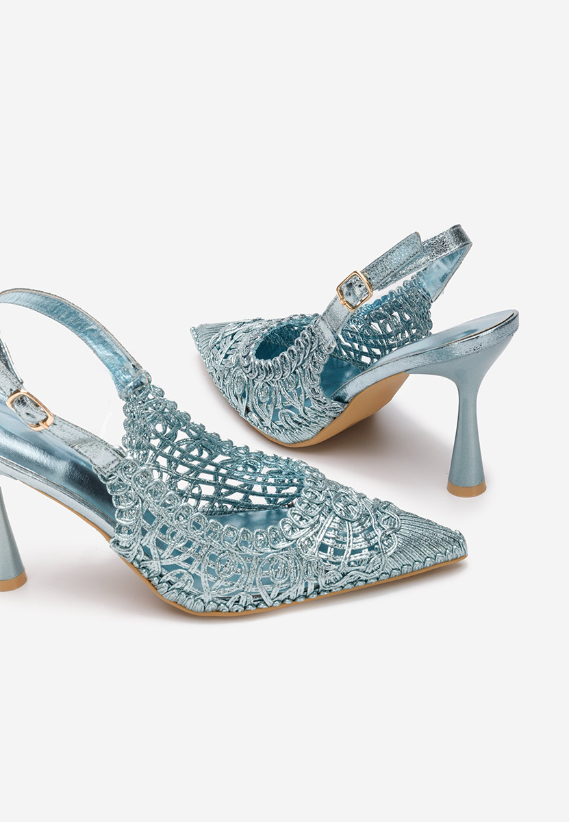 Décolleté tacco a spillo Katherine blu