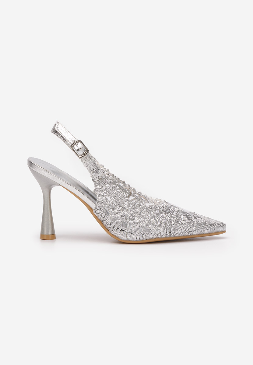 Décolleté Slingback Katherine argento