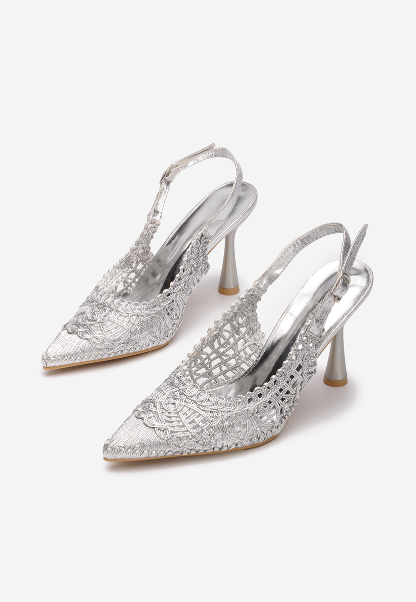 Décolleté Slingback Katherine argento