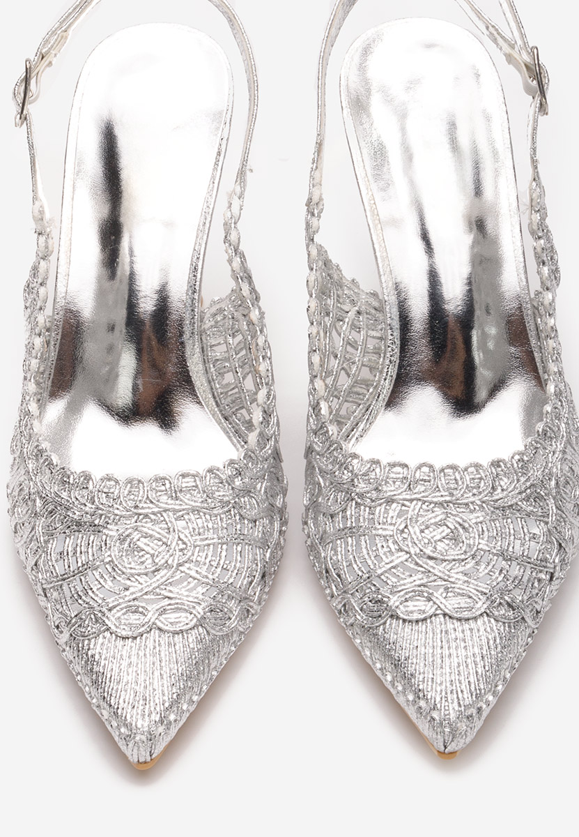 Décolleté Slingback Katherine argento