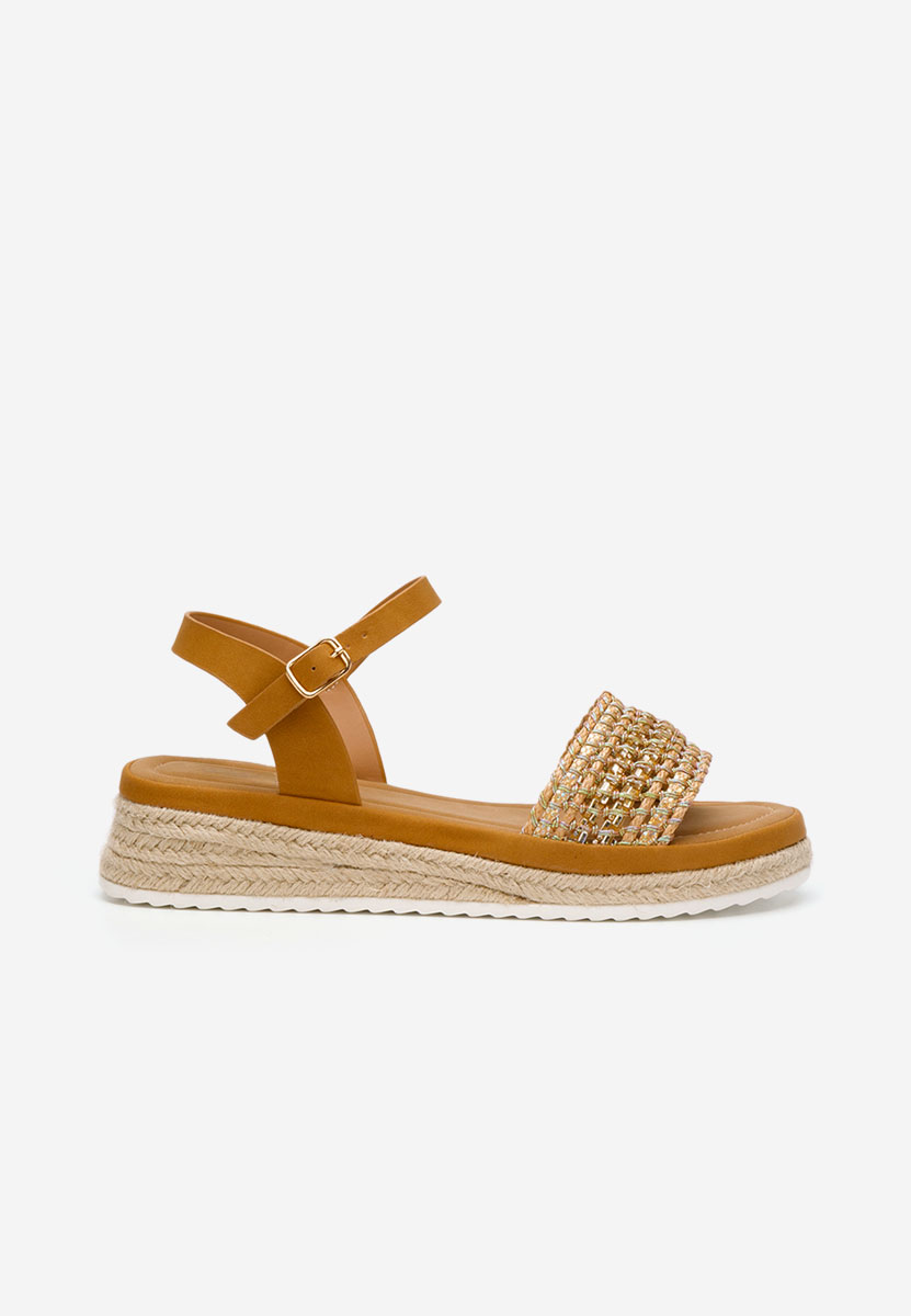 Espadrillas zeppa Ergela camel