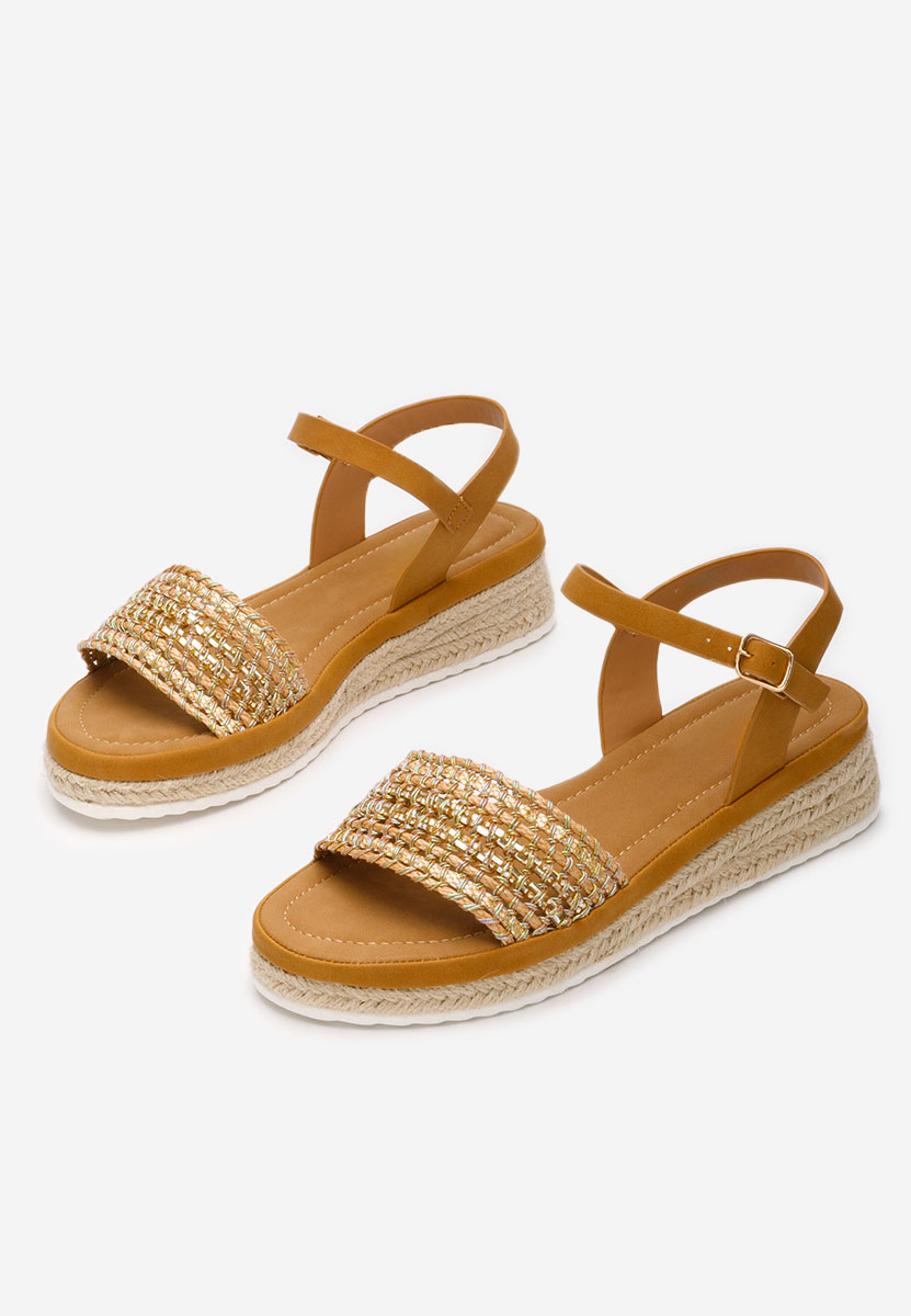 Espadrillas zeppa Ergela camel