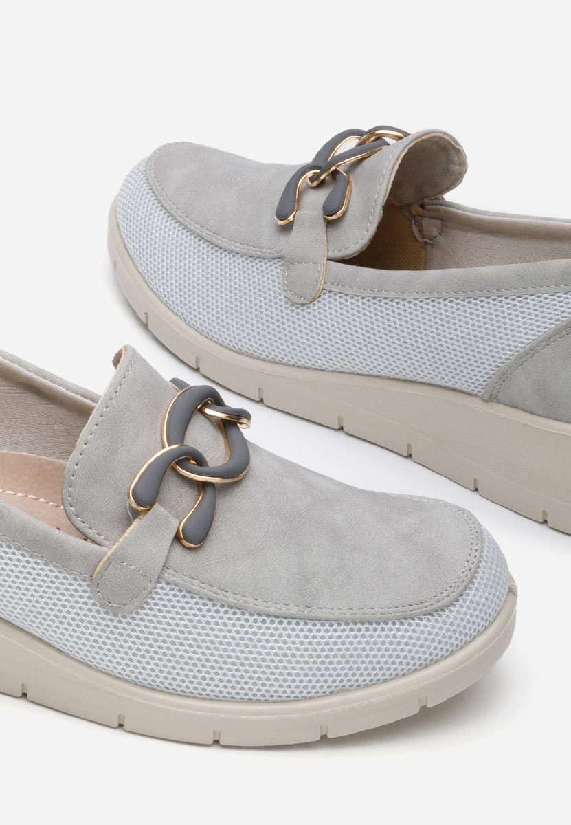 Mocassini donna platform Iteria grigio