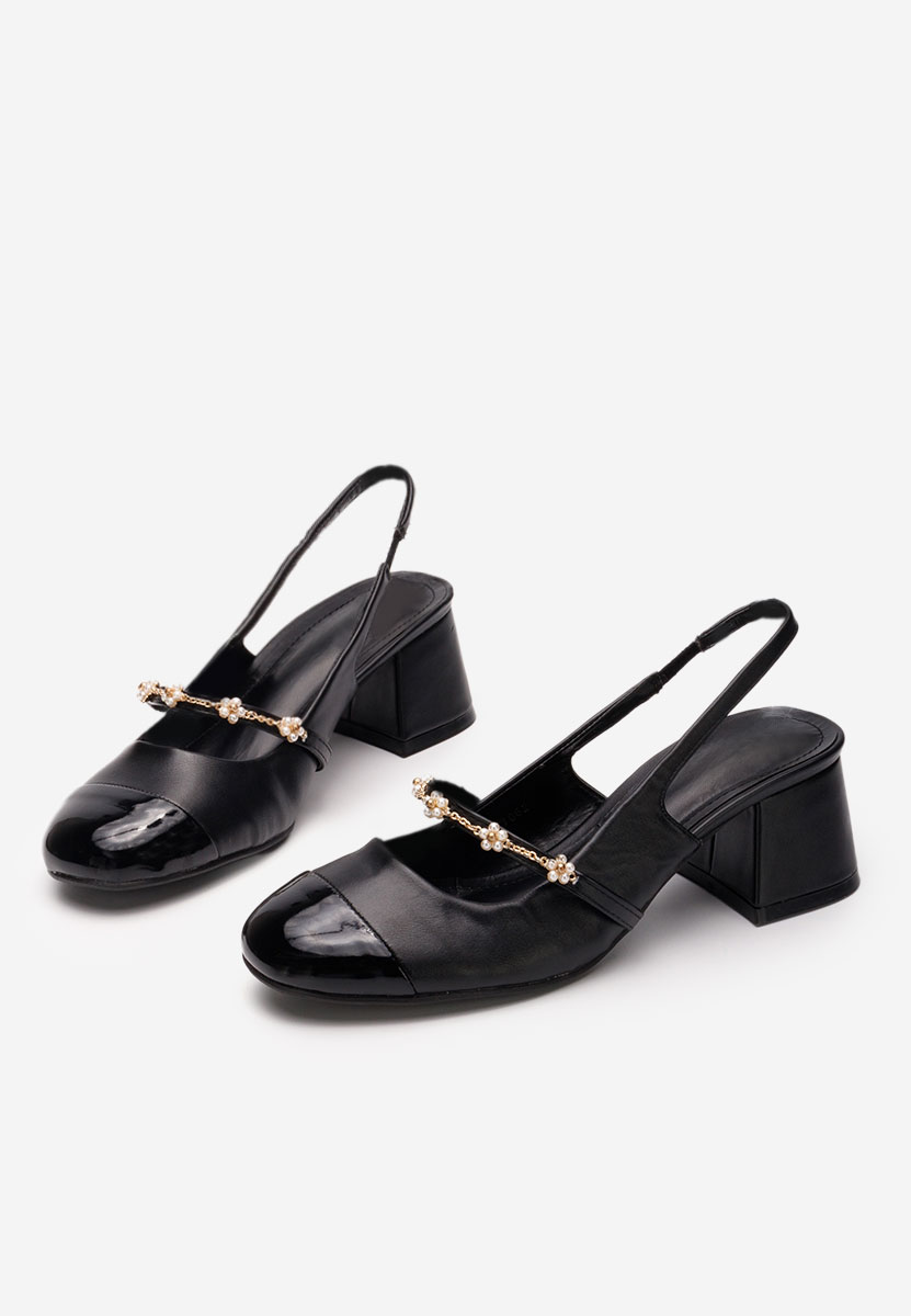 Décolleté tacco medio Paecia nero