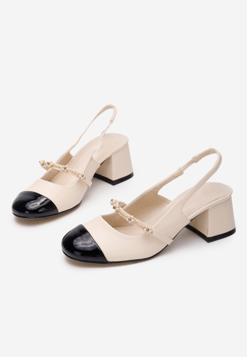 Décolleté Slingback Paecia beige