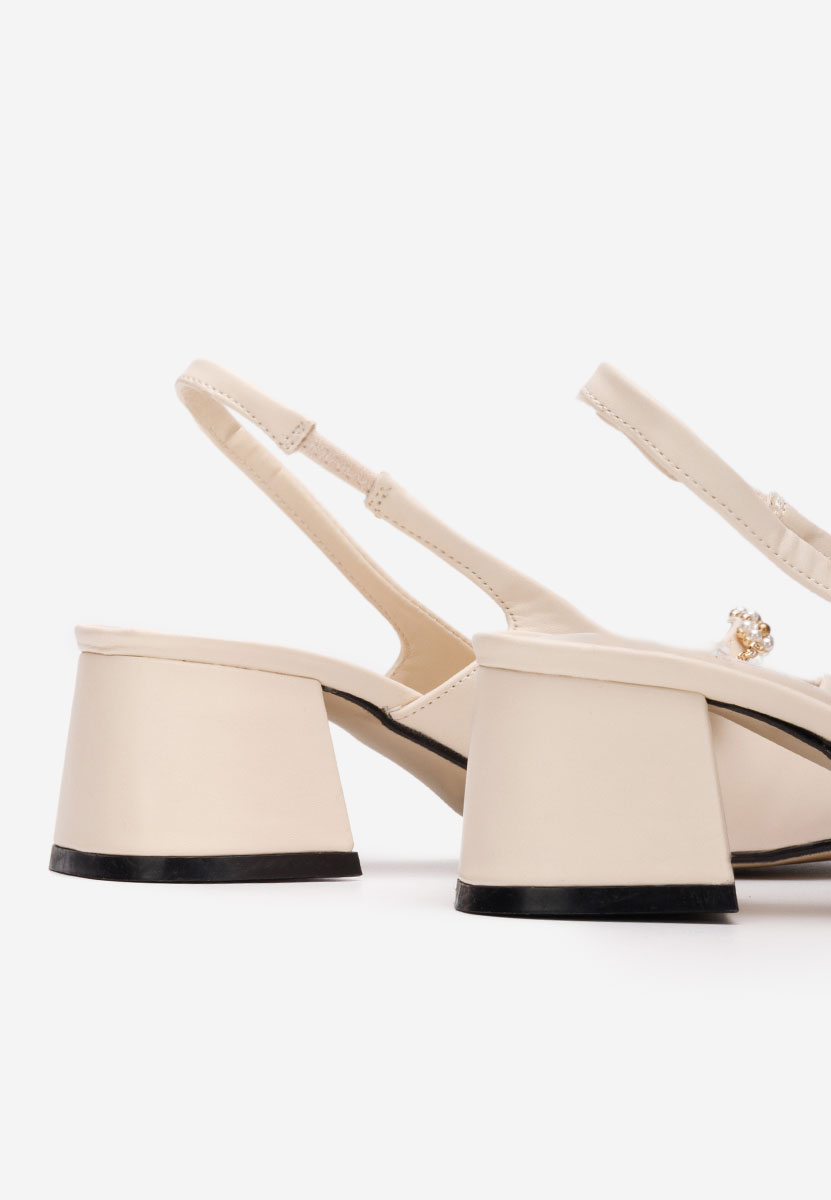 Décolleté Slingback Paecia beige