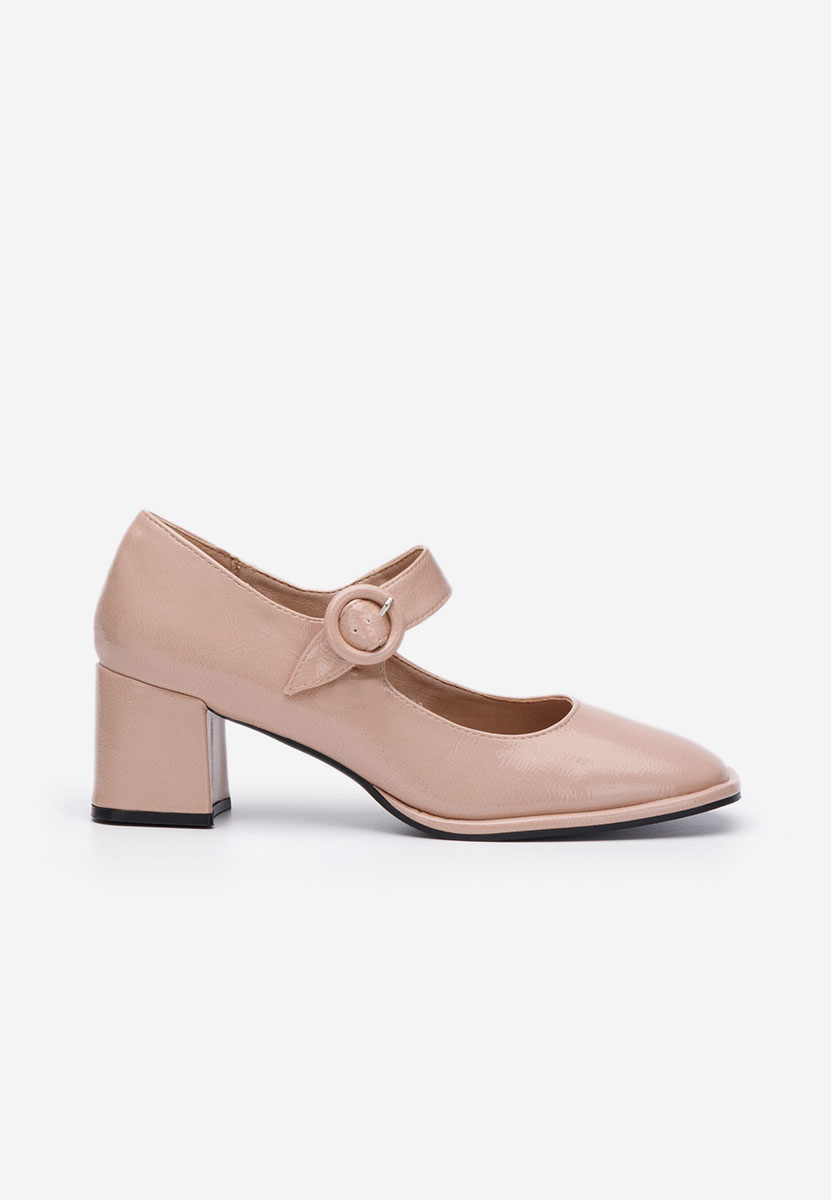 Décolleté tacco largo Valerea V2 beige