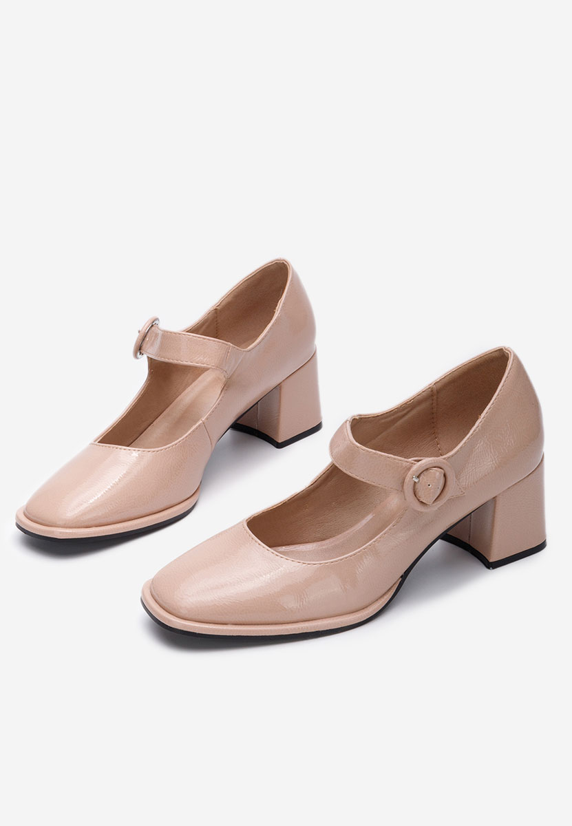 Décolleté tacco largo Valerea V2 beige