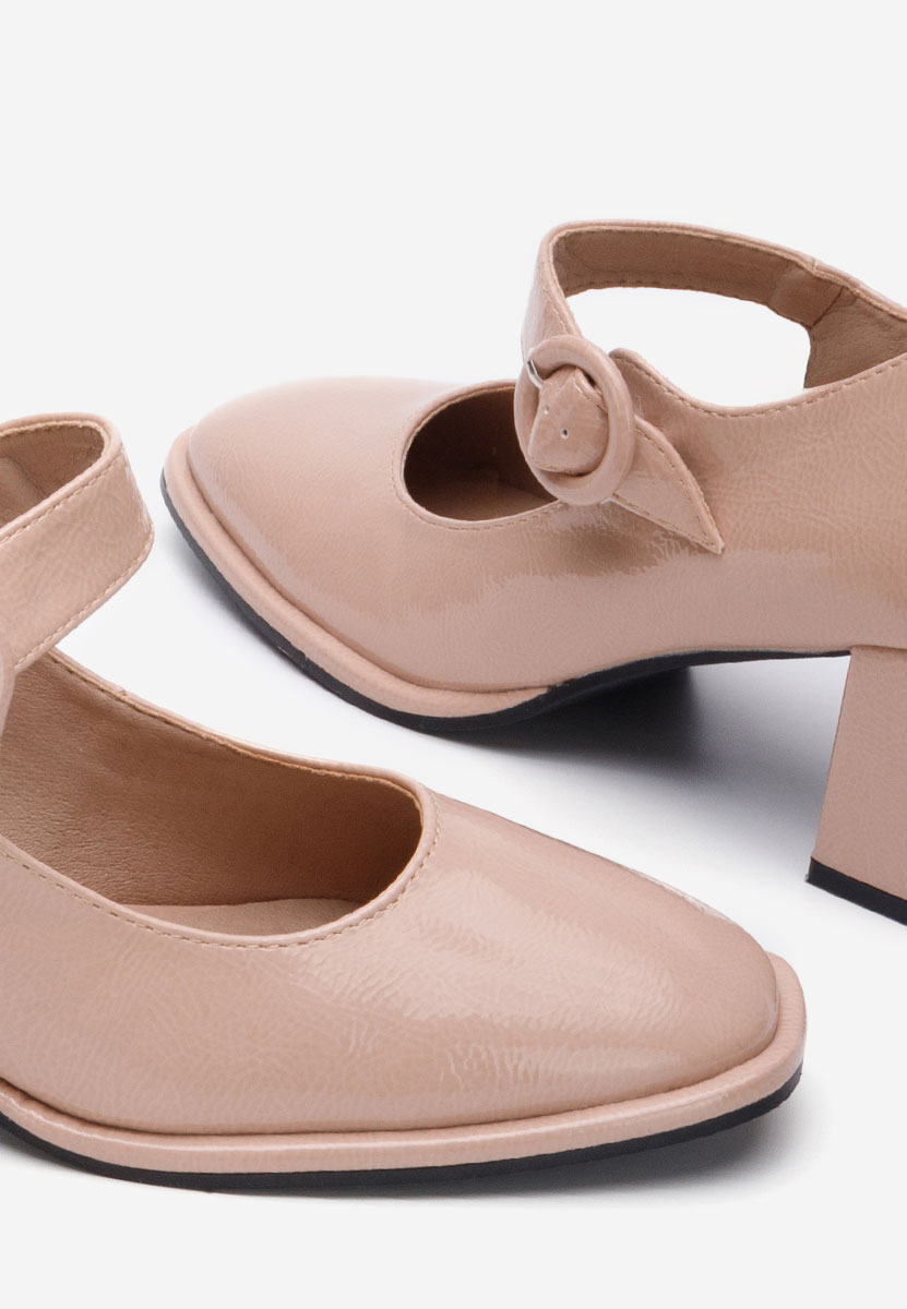 Décolleté tacco largo Valerea V2 beige