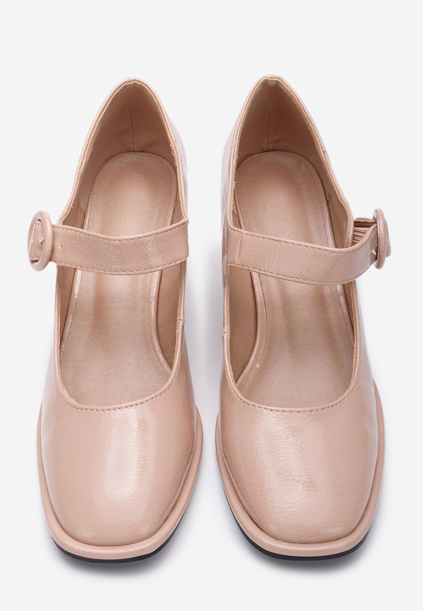 Décolleté tacco largo Valerea V2 beige
