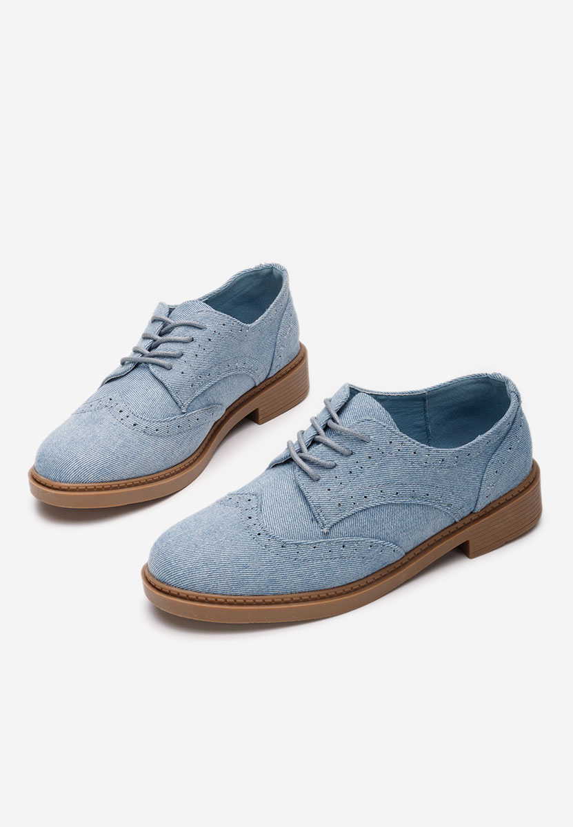 Scarpe brogue donna Cametia denim