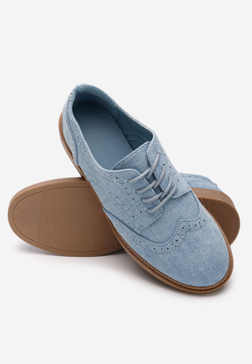 Scarpe brogue donna Cametia denim