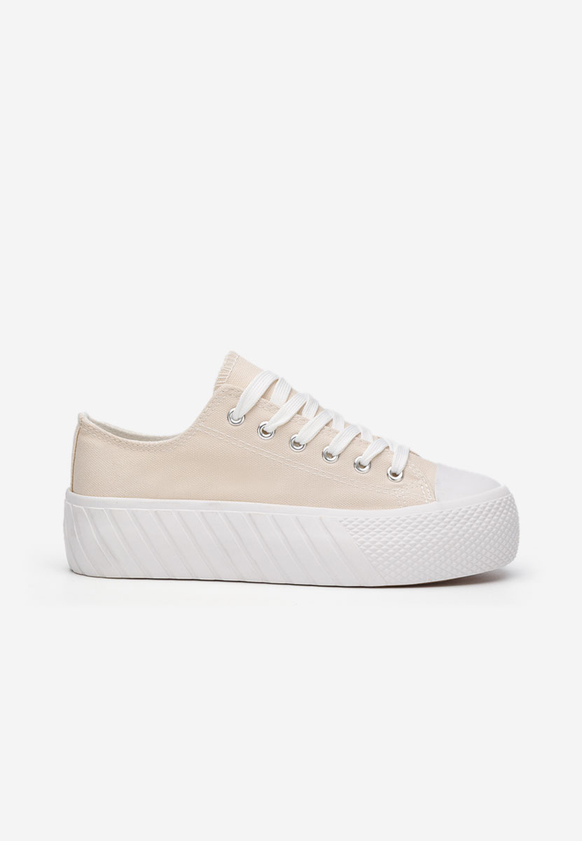 Scarpe da ginnastica con piattaforma Alisson beige